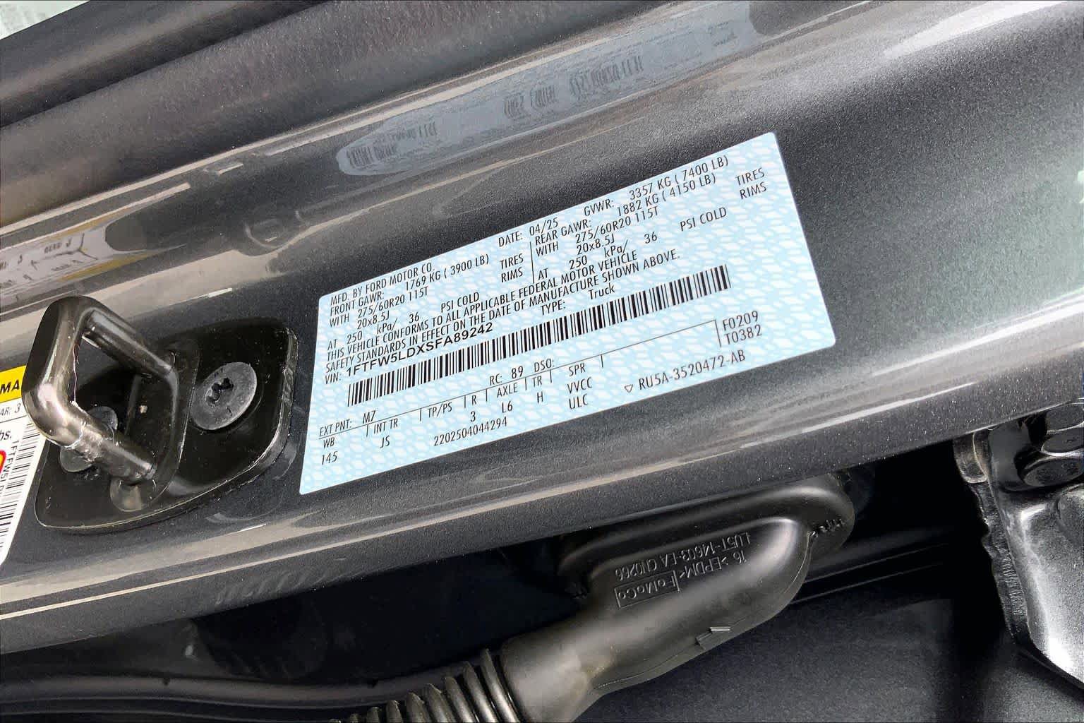 Certified 2025 Ford F150 Lariat w/ Equipment Group 501A Mid AWD/4WD image 33
