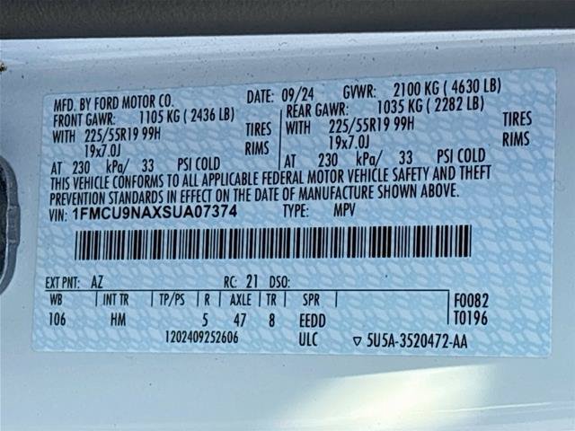 Certified 2025 Ford Escape ST-Line Select w/ Tech Pack #1 AWD/4WD image 34