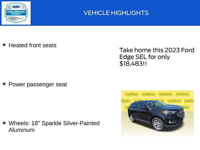 Certified 2023 Ford Edge SEL AWD/4WD image 19
