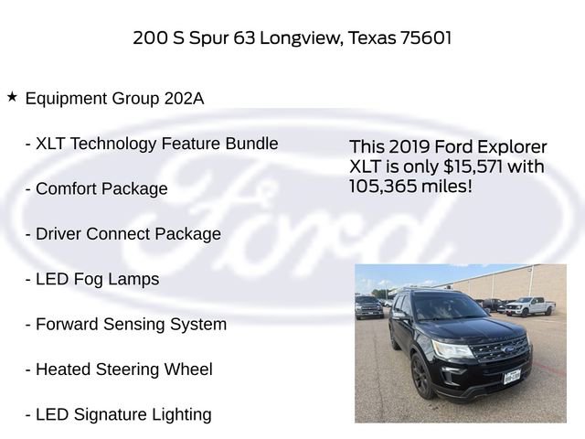 Certified 2019 Ford Explorer XLT w/ Equipment Group 202A FWD image 5