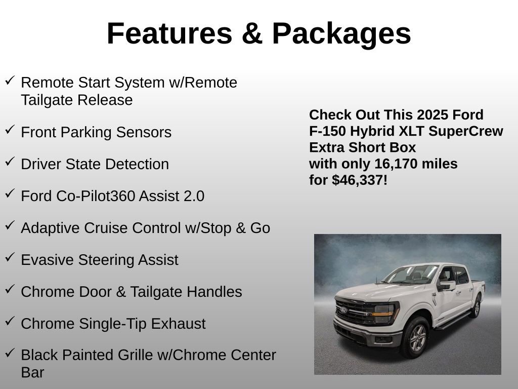 Certified 2025 Ford F150 XLT w/ Equipment Group 302A MID AWD/4WD image 8