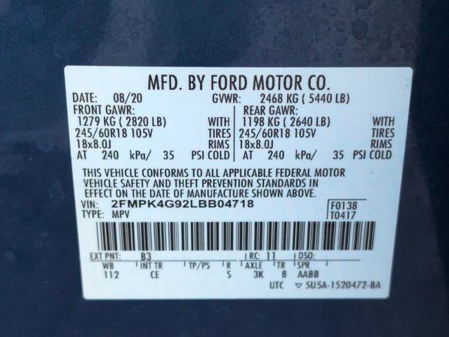 Certified 2020 Ford Edge SE AWD/4WD image 26
