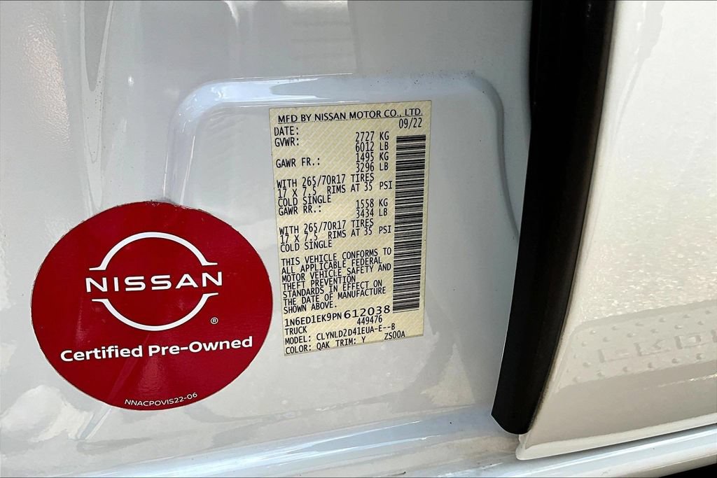 Used 2023 Nissan Frontier PRO-4X w/ Pro-4X Premium Package AWD/4WD image 22