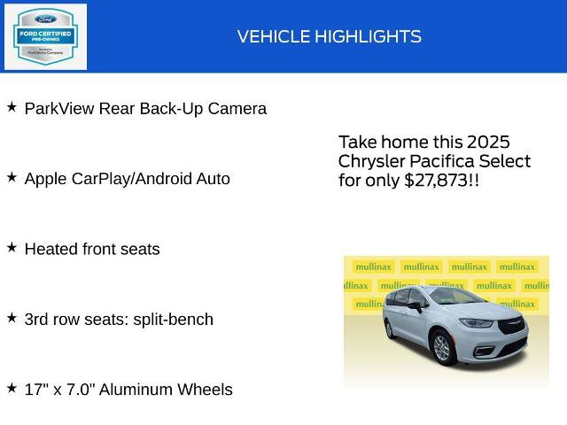 Used 2025 Chrysler Pacifica Select FWD image 19
