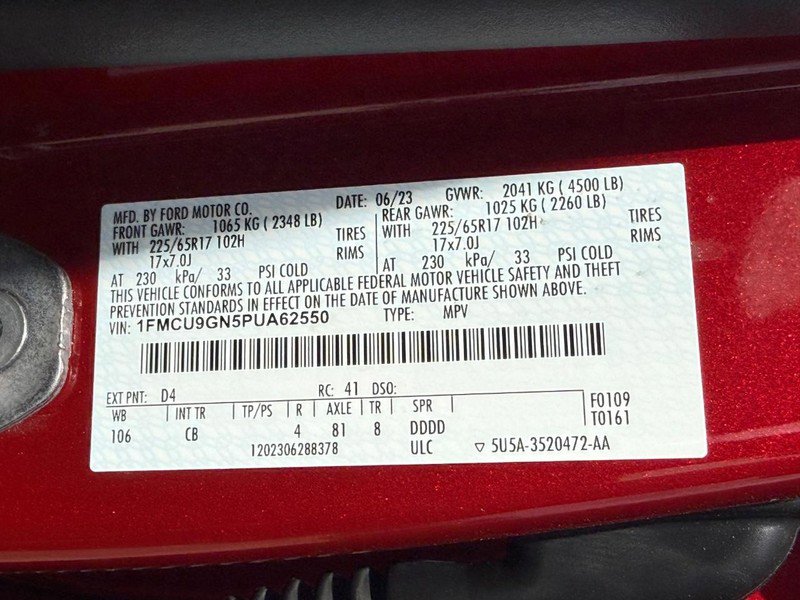 Certified 2023 Ford Escape Active w/ Tech Pack #2 AWD/4WD image 30