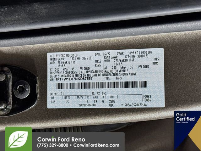 Certified 2022 Ford F150 XLT w/ Trailer Tow Package image 34