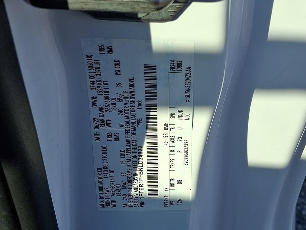 Certified 2022 Ford Ranger Lariat w/ Equipment Group 501A High AWD/4WD image 27
