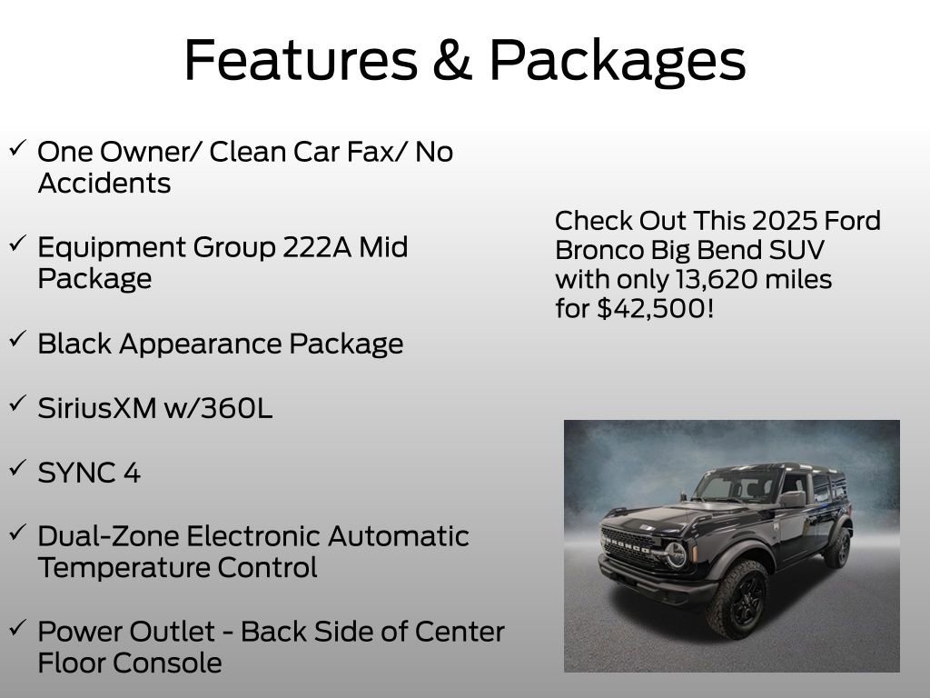 Certified 2025 Ford Bronco Big Bend AWD/4WD image 7