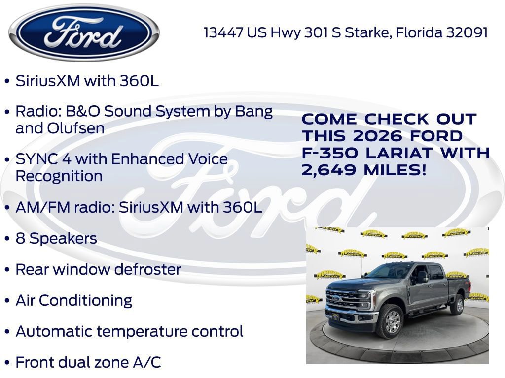 Certified 2026 Ford F350 Lariat w/ Lariat Premium Package AWD/4WD image 32
