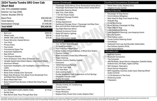 Used 2024 Toyota Tundra SR5 AWD/4WD image 13