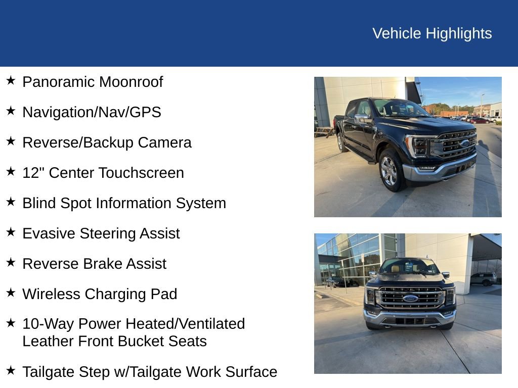 Certified 2023 Ford F150 Lariat w/ Equipment Group 502A High image 30