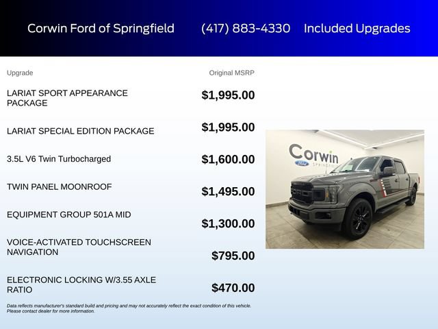Certified 2020 Ford F150 Lariat AWD/4WD image 6