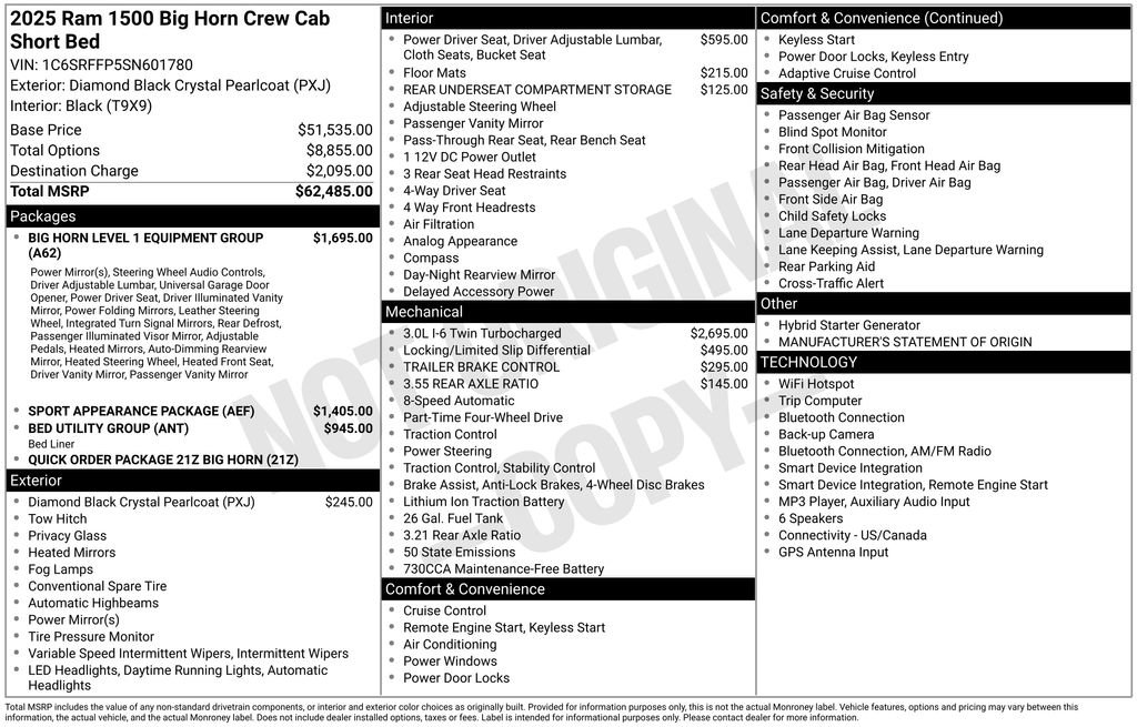Used 2025 RAM 1500 Big Horn AWD/4WD image 32