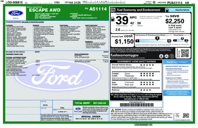 Certified 2023 Ford Escape ST-Line Select w/ Tech Pack #1 AWD/4WD image 13