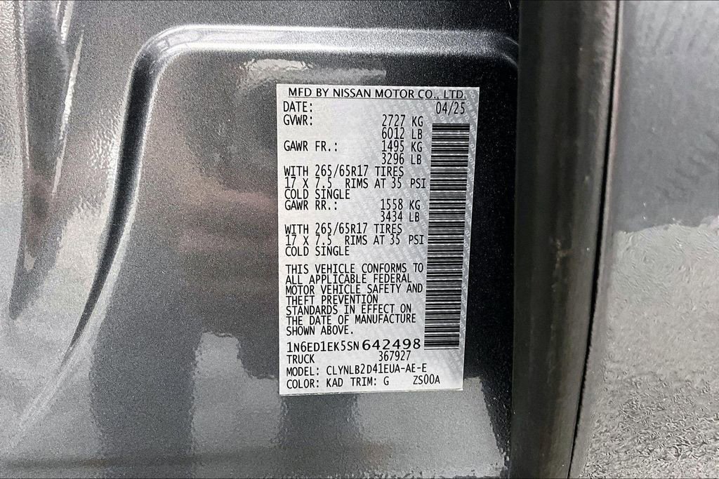 Used 2025 Nissan Frontier SV image 36