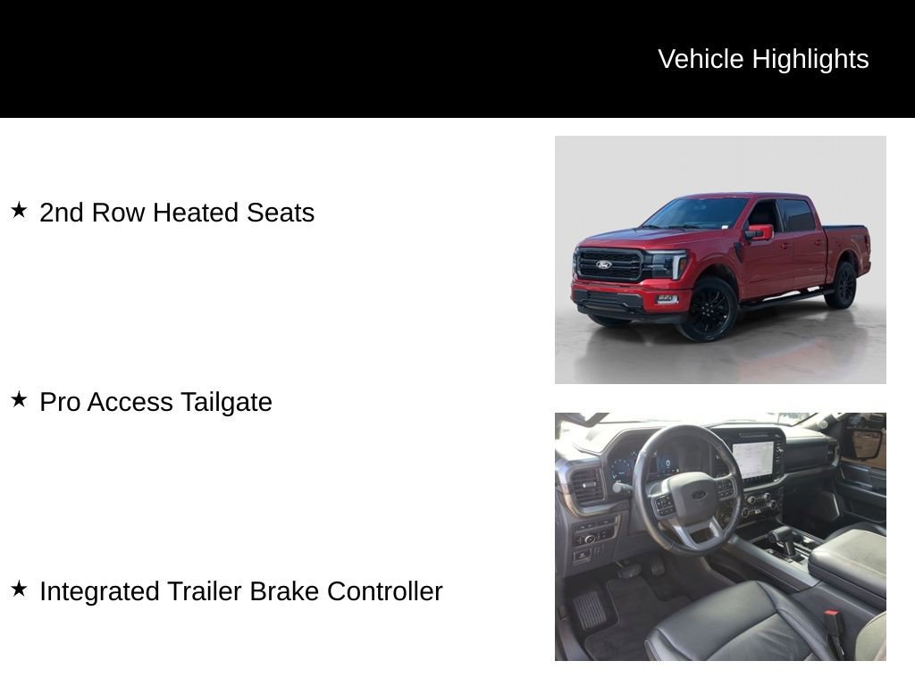 Certified 2024 Ford F150 Lariat w/ Equipment Group 502A High image 31