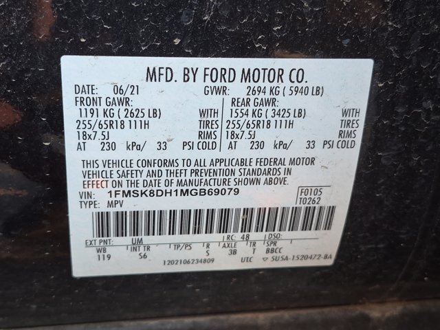 Certified 2021 Ford Explorer XLT w/ Equipment Group 202A AWD/4WD image 14