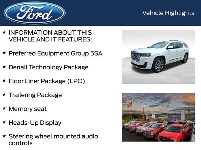 Used 2021 GMC Acadia Denali w/ Denali Technology Package AWD/4WD image 5