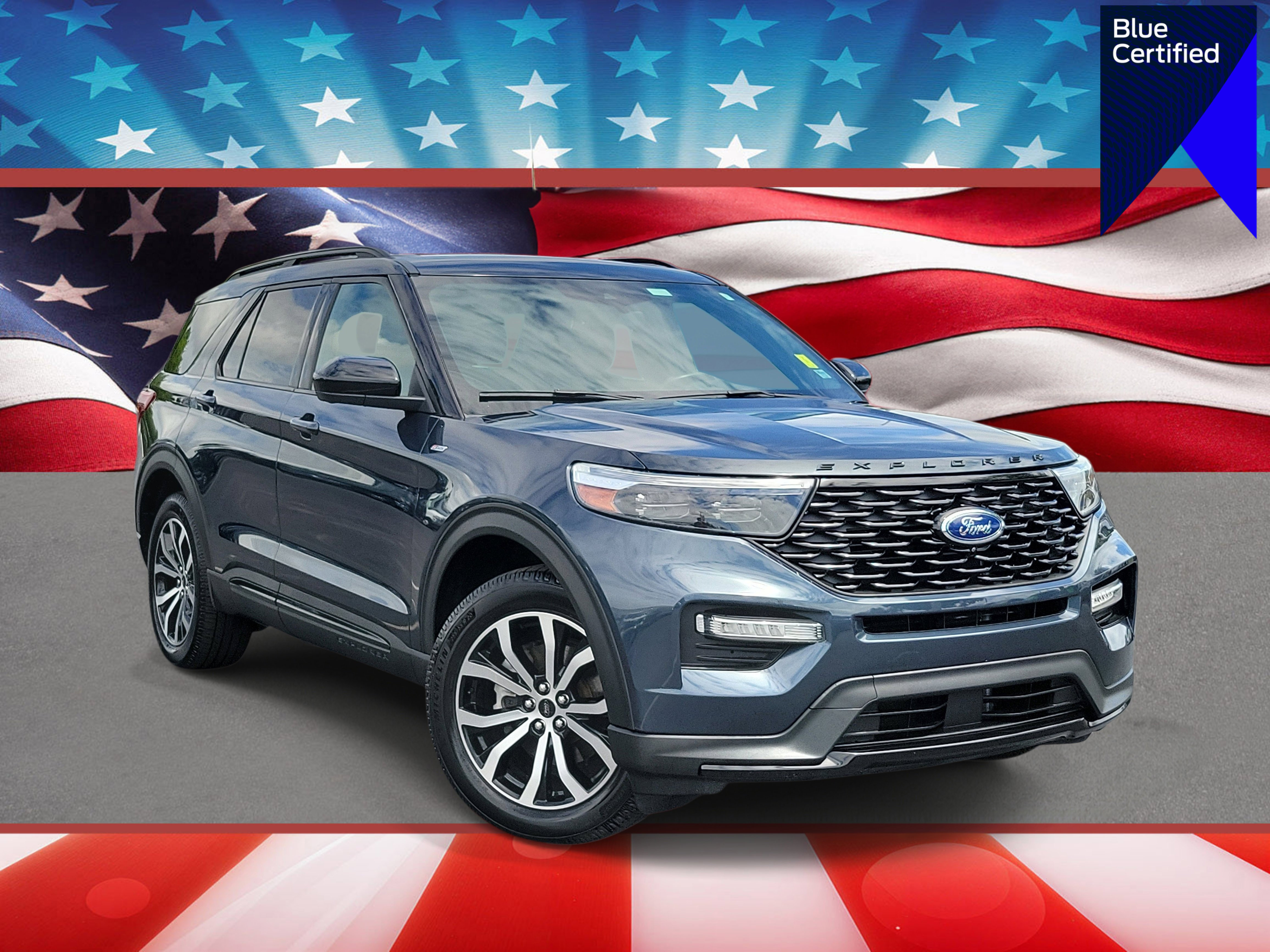 Certified 2022 Ford Explorer ST-Line w/ Class IV Trailer Tow Package image 1