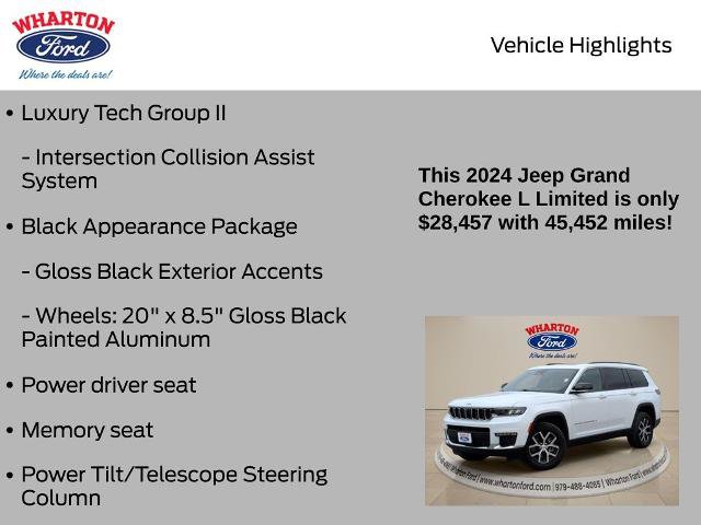 Used 2024 Jeep Grand Cherokee L Limited w/ Luxury Tech Group II AWD/4WD image 15
