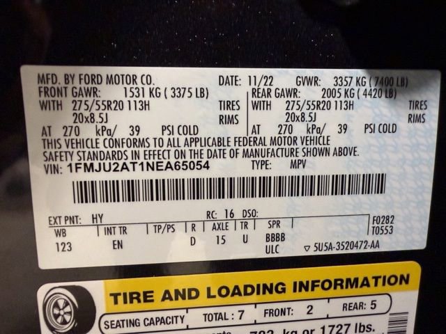 Certified 2022 Ford Expedition Limited AWD/4WD image 31