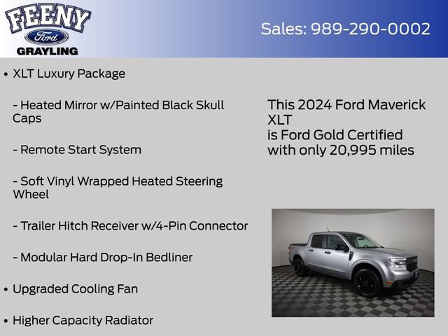 Certified 2024 Ford Maverick XLT w/ XLT Luxury Package AWD/4WD image 24