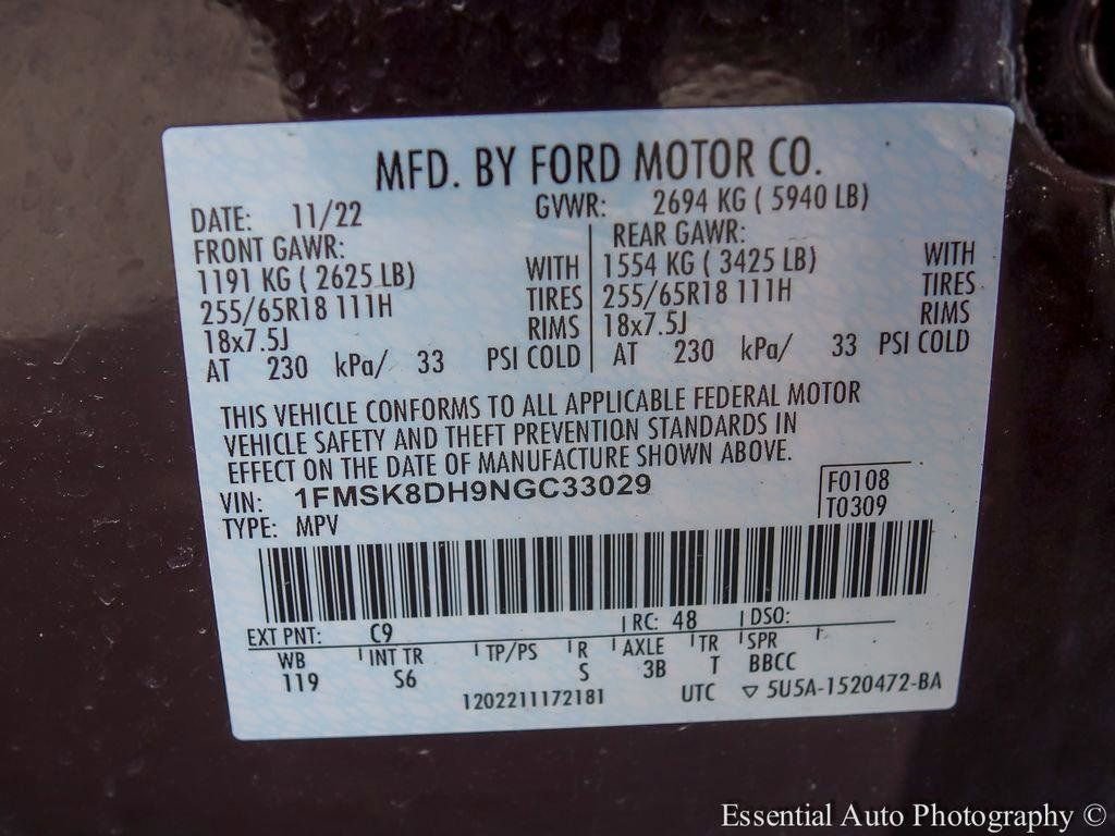 Certified 2022 Ford Explorer XLT w/ Equipment Group 202A image 28