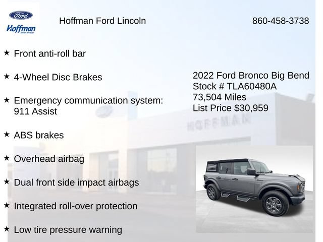 Certified 2022 Ford Bronco Big Bend AWD/4WD image 29