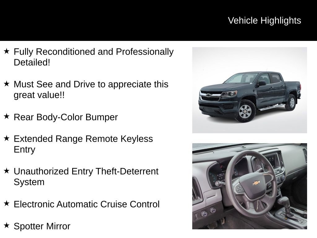 Used 2019 Chevrolet Colorado W/T w/ WT Convenience Package image 21