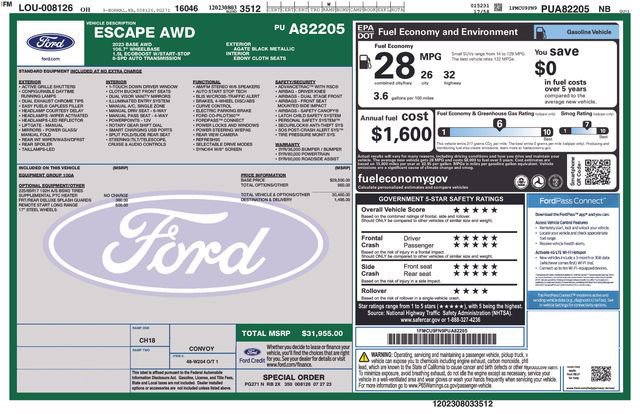 Certified 2023 Ford Escape Base image 34