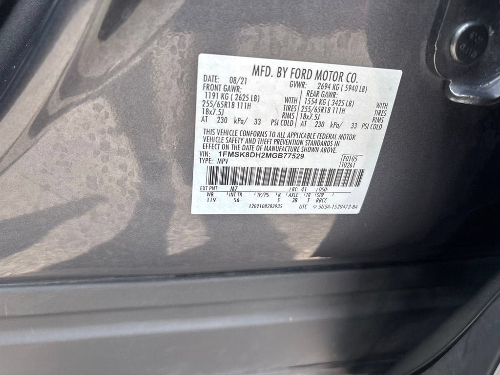 Certified 2021 Ford Explorer XLT w/ Equipment Group 202A AWD/4WD image 22