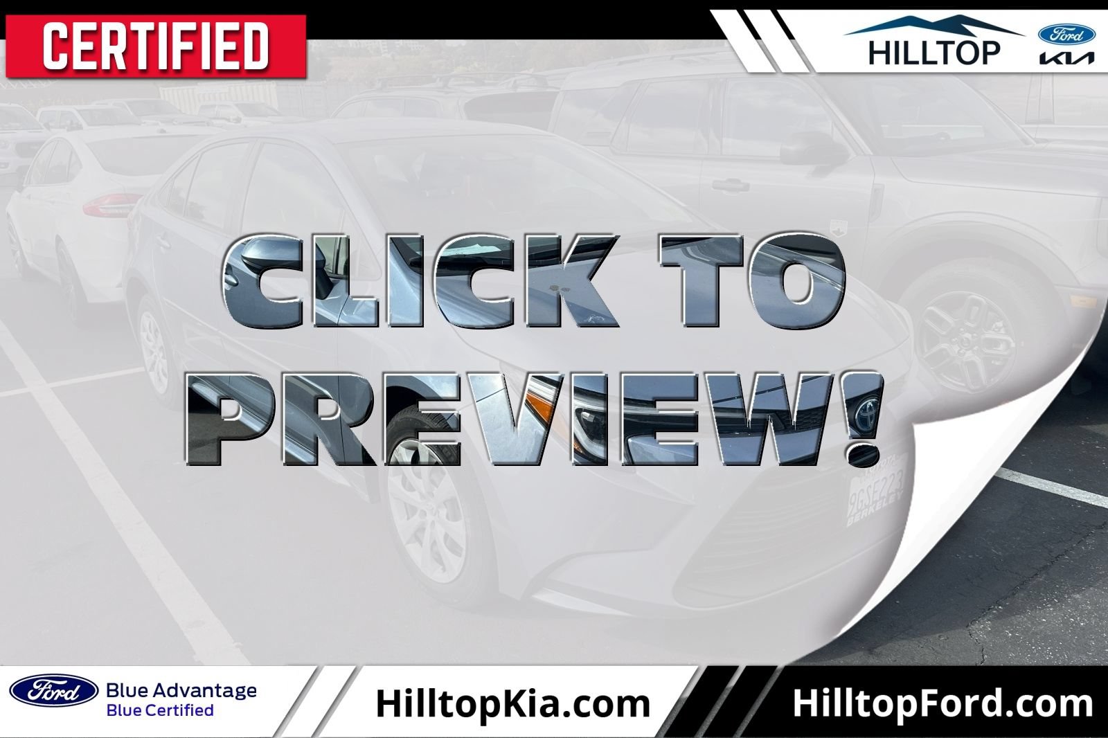Used 2023 Toyota Corolla LE w/ Carpet Mat Package (TMS) FWD image 1