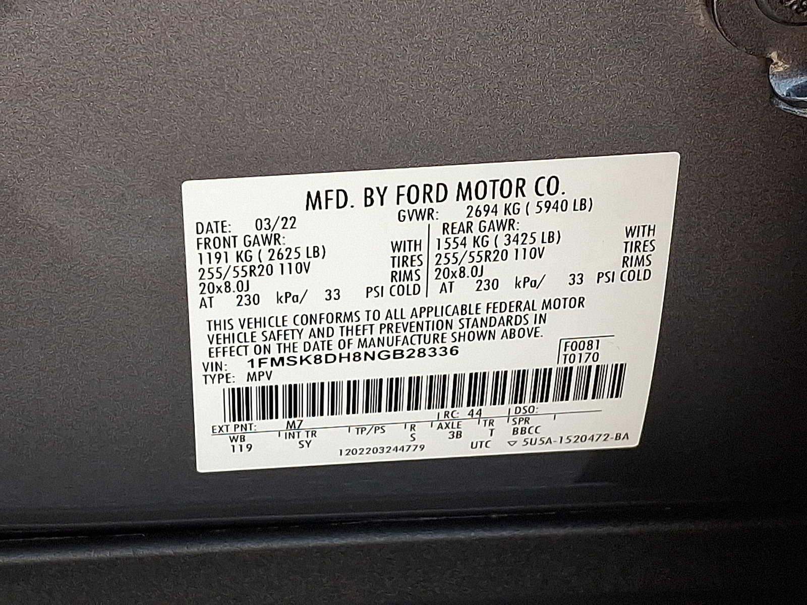 Certified 2022 Ford Explorer XLT w/ Equipment Group 202A AWD/4WD image 28