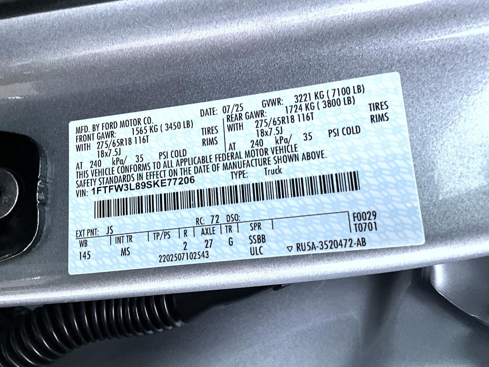 Certified 2025 Ford F150 XLT w/ Equipment Group 301A Standard AWD/4WD image 28