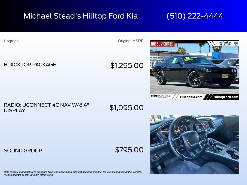 Used 2018 Dodge Challenger SXT w/ Blacktop Package image 10