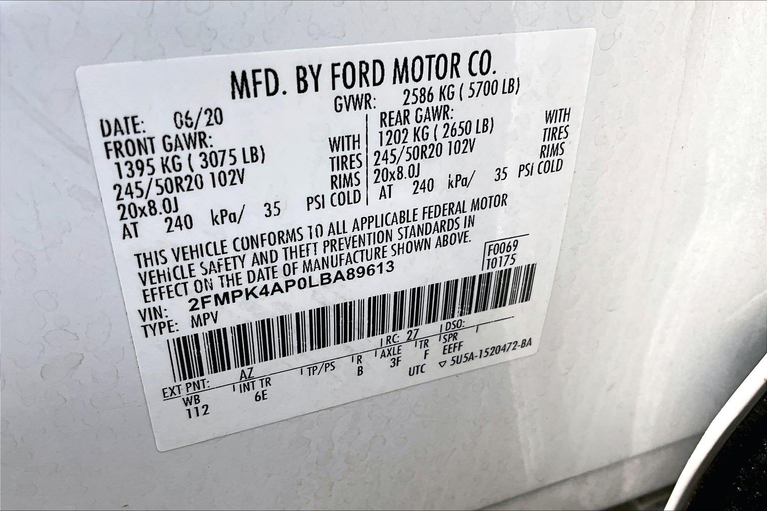 Certified 2020 Ford Edge ST w/ Cold Weather Package AWD/4WD image 34