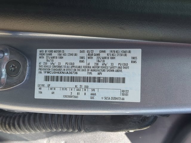 Certified 2022 Ford Escape SEL w/ Technology Package FWD image 38