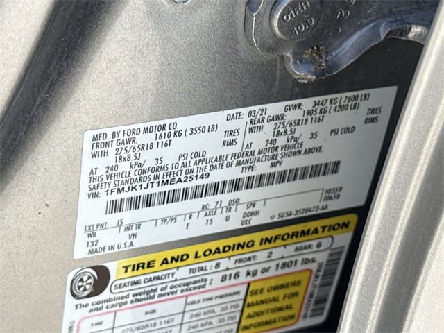 Certified 2021 Ford Expedition Max XLT image 41