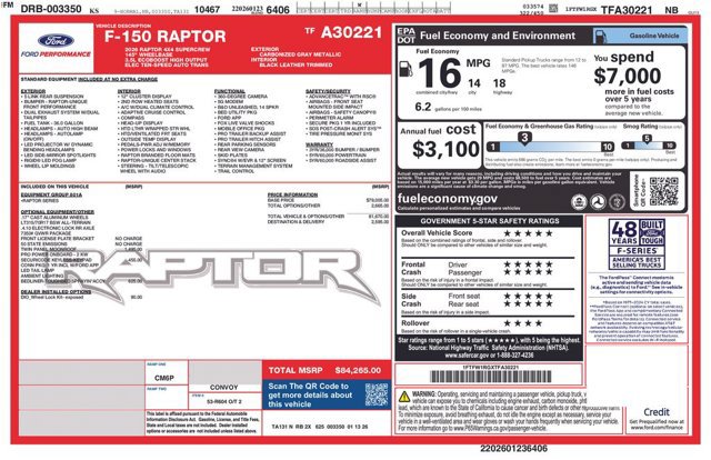 Certified 2026 Ford F150 Raptor AWD/4WD image 2