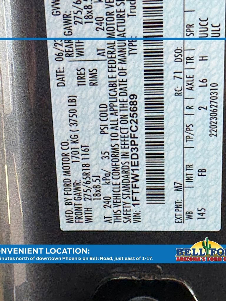 Certified 2023 Ford F150 XLT w/ Equipment Group 302A High AWD/4WD image 18
