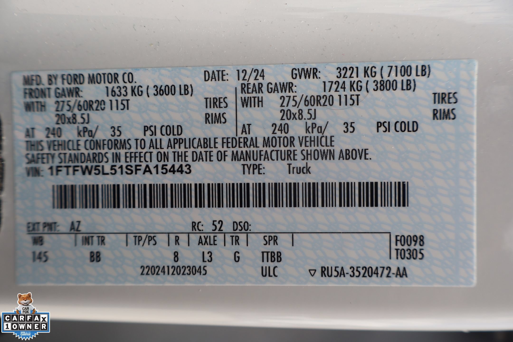 Certified 2025 Ford F150 Lariat w/ Equipment Group 502A High AWD/4WD image 32