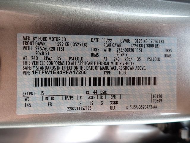 Certified 2023 Ford F150 XLT w/ Equipment Group 302A High AWD/4WD image 24