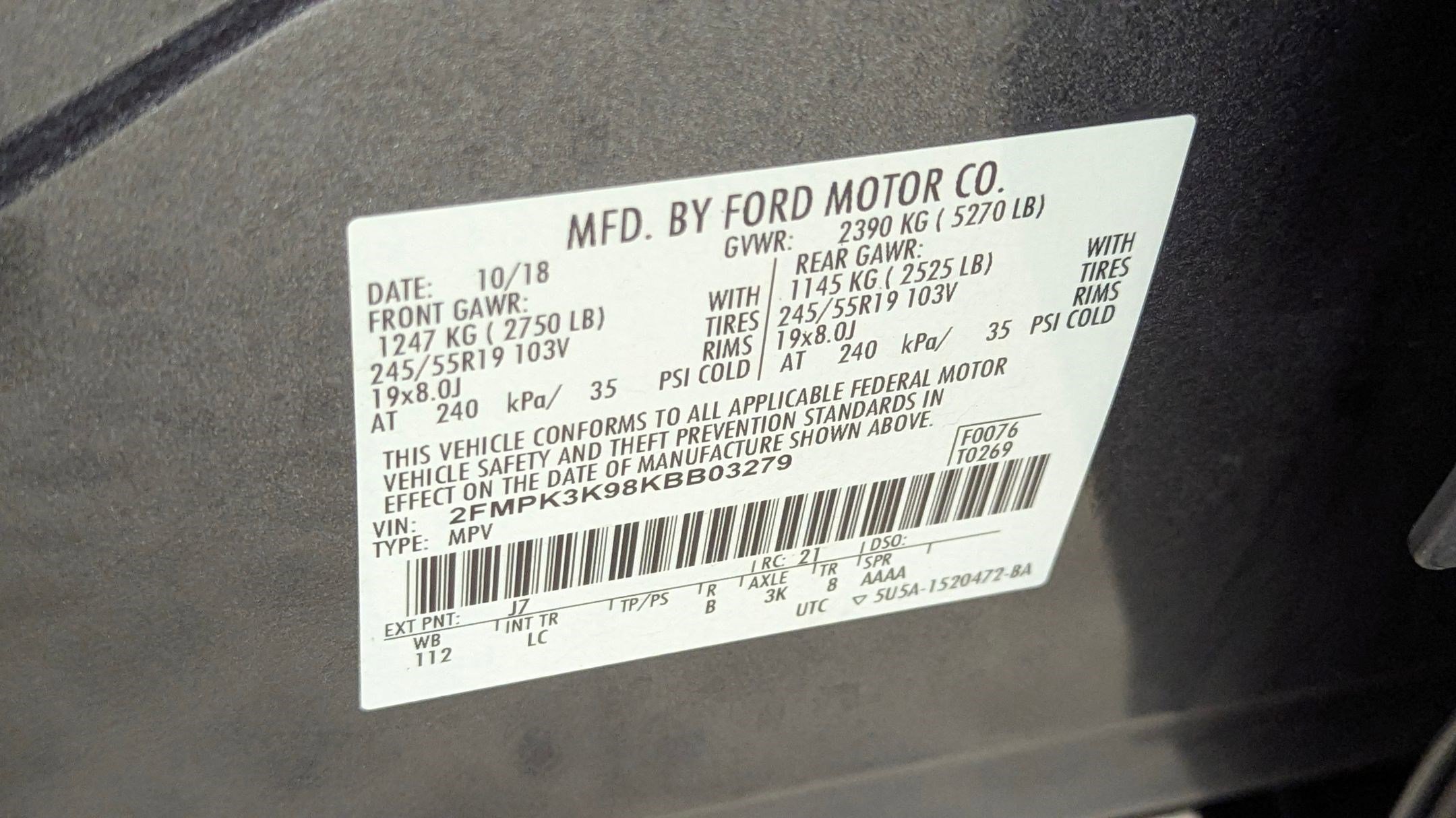 Certified 2019 Ford Edge Titanium image 19