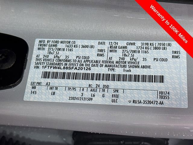 Certified 2025 Ford F150 Tremor w/ Bed Utility Package image 38