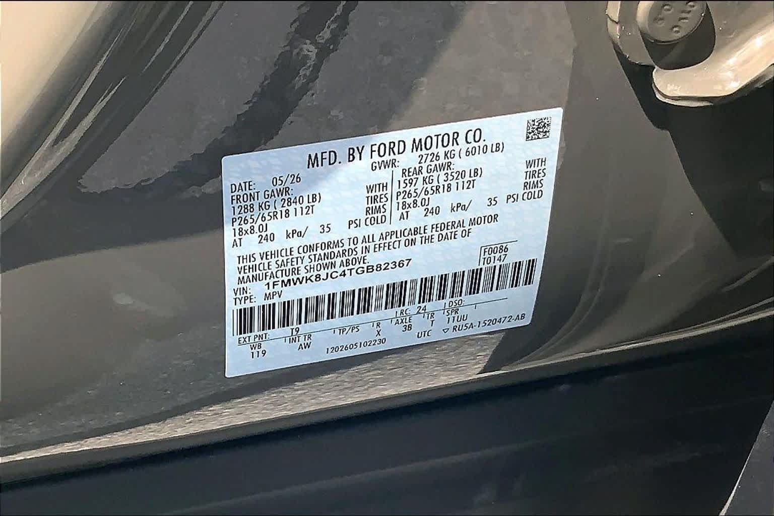 Certified 2026 Ford Explorer Tremor w/ Tremor Ultimate Package AWD/4WD image 32