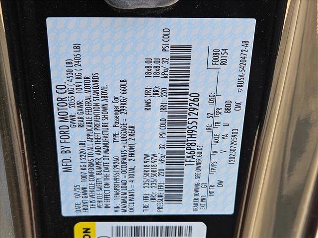 Certified 2025 Ford Mustang Coupe RWD image 15