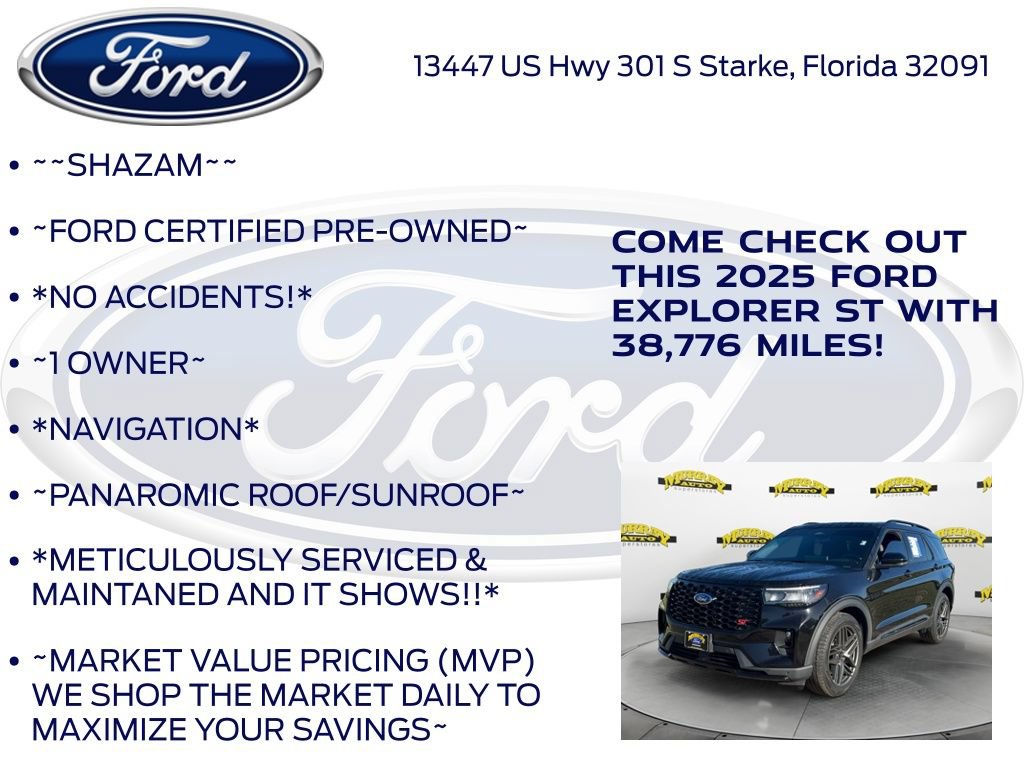 Certified 2025 Ford Explorer ST AWD/4WD image 6