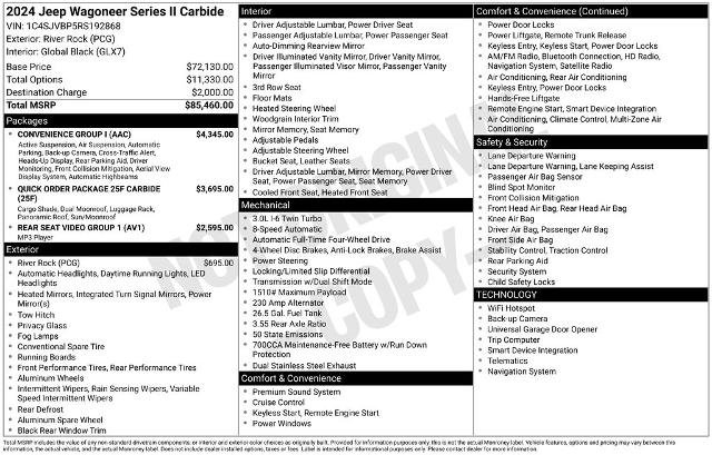 Used 2024 Jeep Wagoneer Series II w/ Convenience Group I image 40