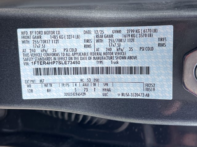 Certified 2025 Ford Ranger XLT w/ Equipment Group 301A High AWD/4WD image 36