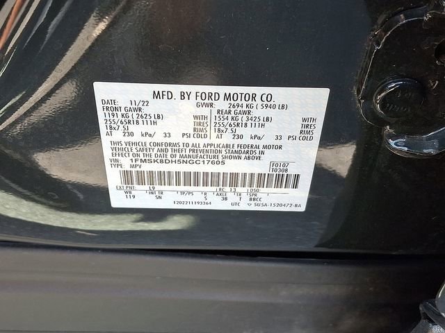 Certified 2022 Ford Explorer XLT w/ Equipment Group 202A AWD/4WD image 28